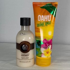 Bath & Body Works Coconut Sunset & Body Shop Cream